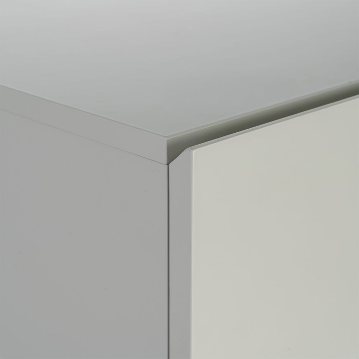 Dulap taupe MDF picioare stejar [8]