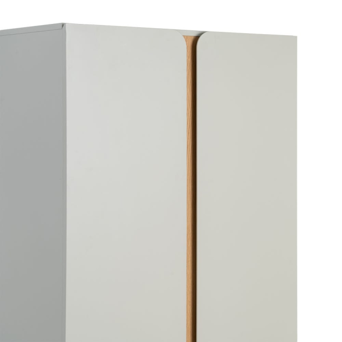 Dulap taupe MDF picioare stejar [4]