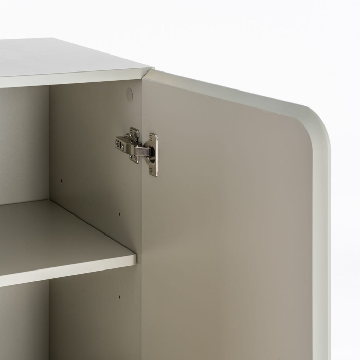 Dulap taupe MDF picioare stejar [7]