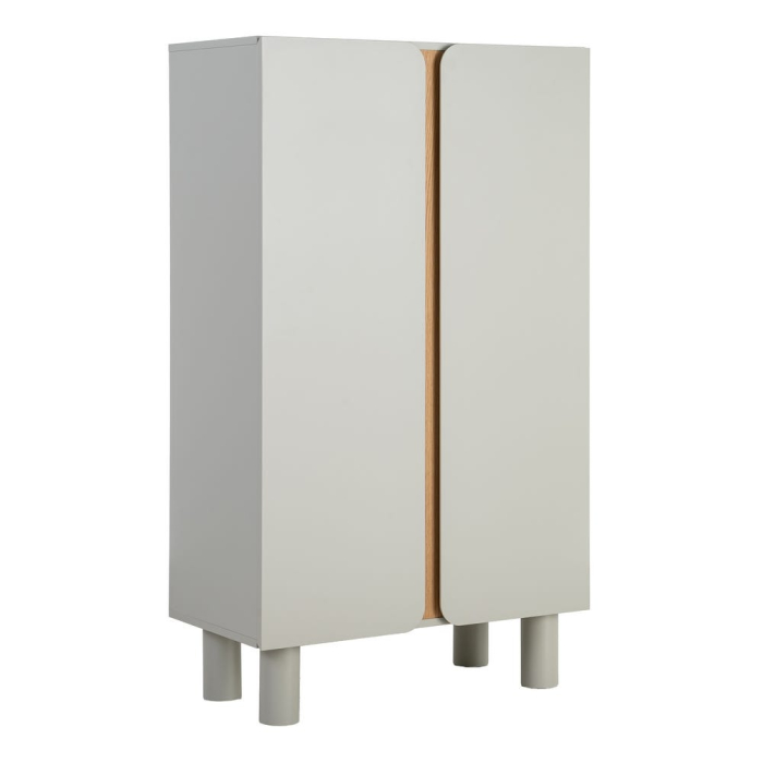 Dulap taupe MDF picioare stejar [2]