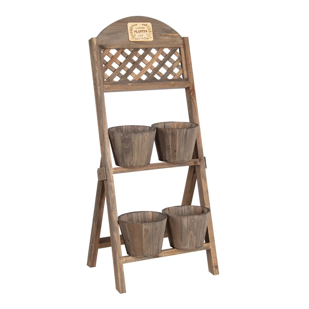 Etajera vintage pentru flori | Design francez | Decoratiuni rustice [1]
