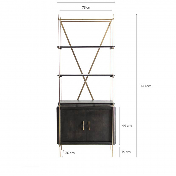 Etajera metalica contemporana|Etajere elegante moderne [6]