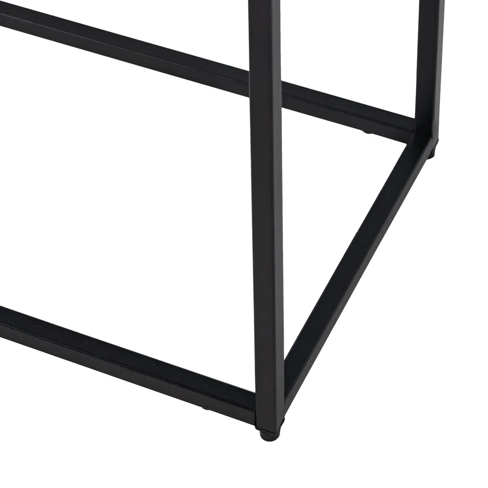Etajera minimalista neagra otel | Rafturi moderne living [6]