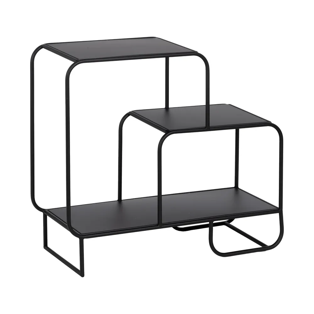 Etajera neagra cu contururi rotunjite | Rafturi metalice [2]