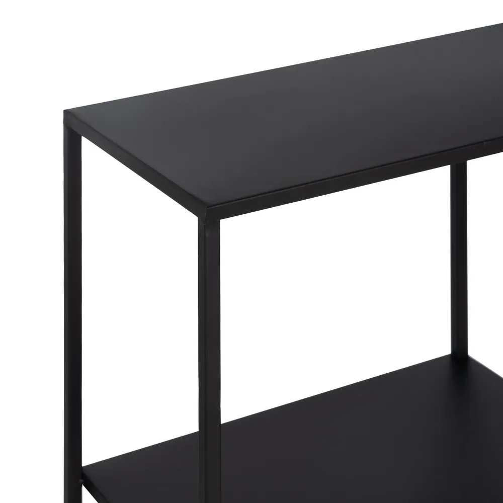 Etajera neagra metal rafturi asimetrice | Organizare moderna [3]