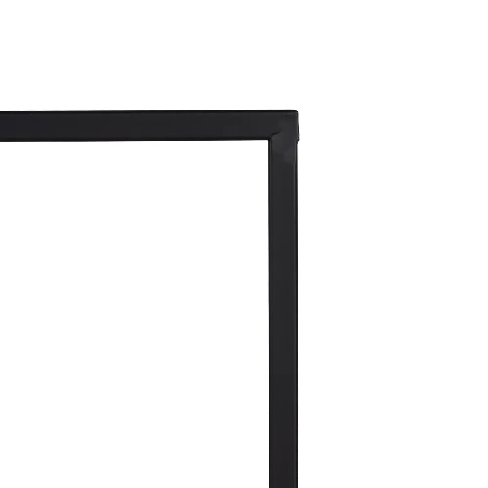Etajera neagra metal rafturi asimetrice | Organizare moderna [6]