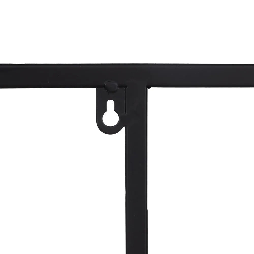 Etajera neagra metal rafturi asimetrice | Organizare moderna [8]