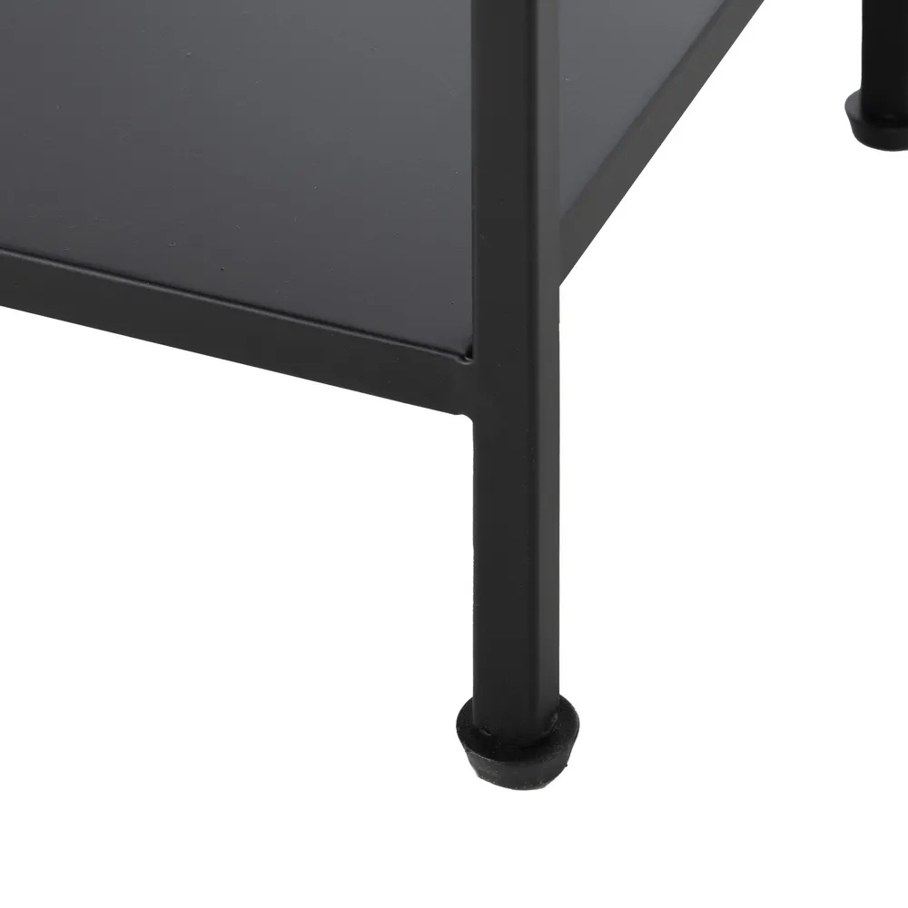 Etajera neagra metal rafturi asimetrice | Organizare moderna [9]
