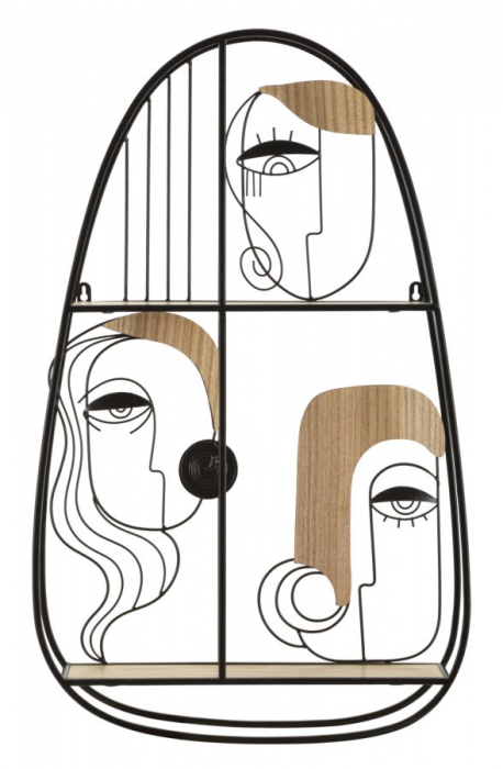 Etajera ovala contemporana arta functionala CreativDeco [1]