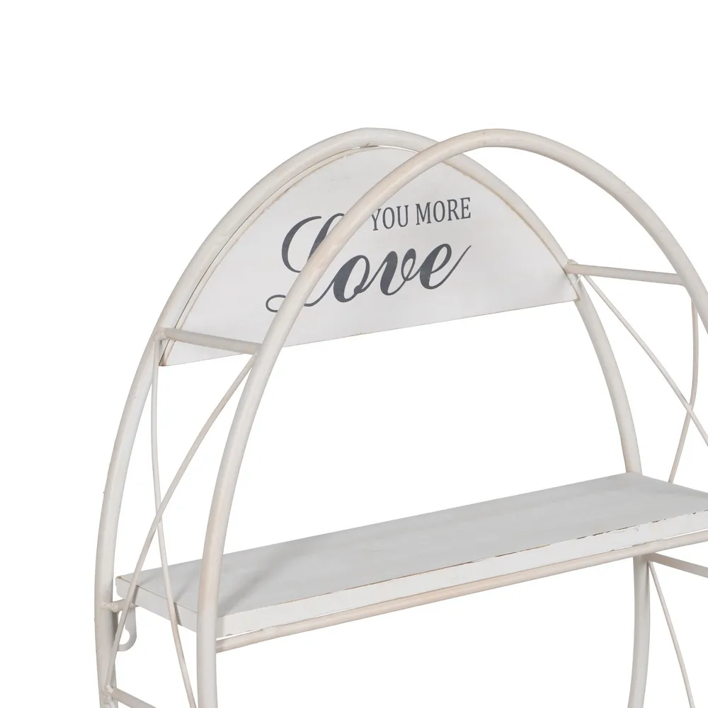 Etajera Vintage Romantica | Rafturi Spatioase pentru Decor Shabby Chic [2]