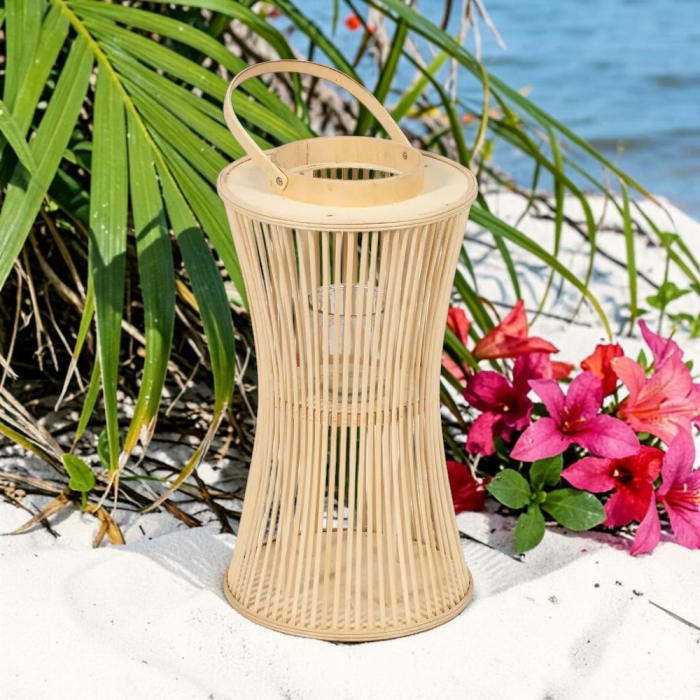 Felinar Gradina Natural din Bambus, 20x50cm - CreativDeco.ro [3]
