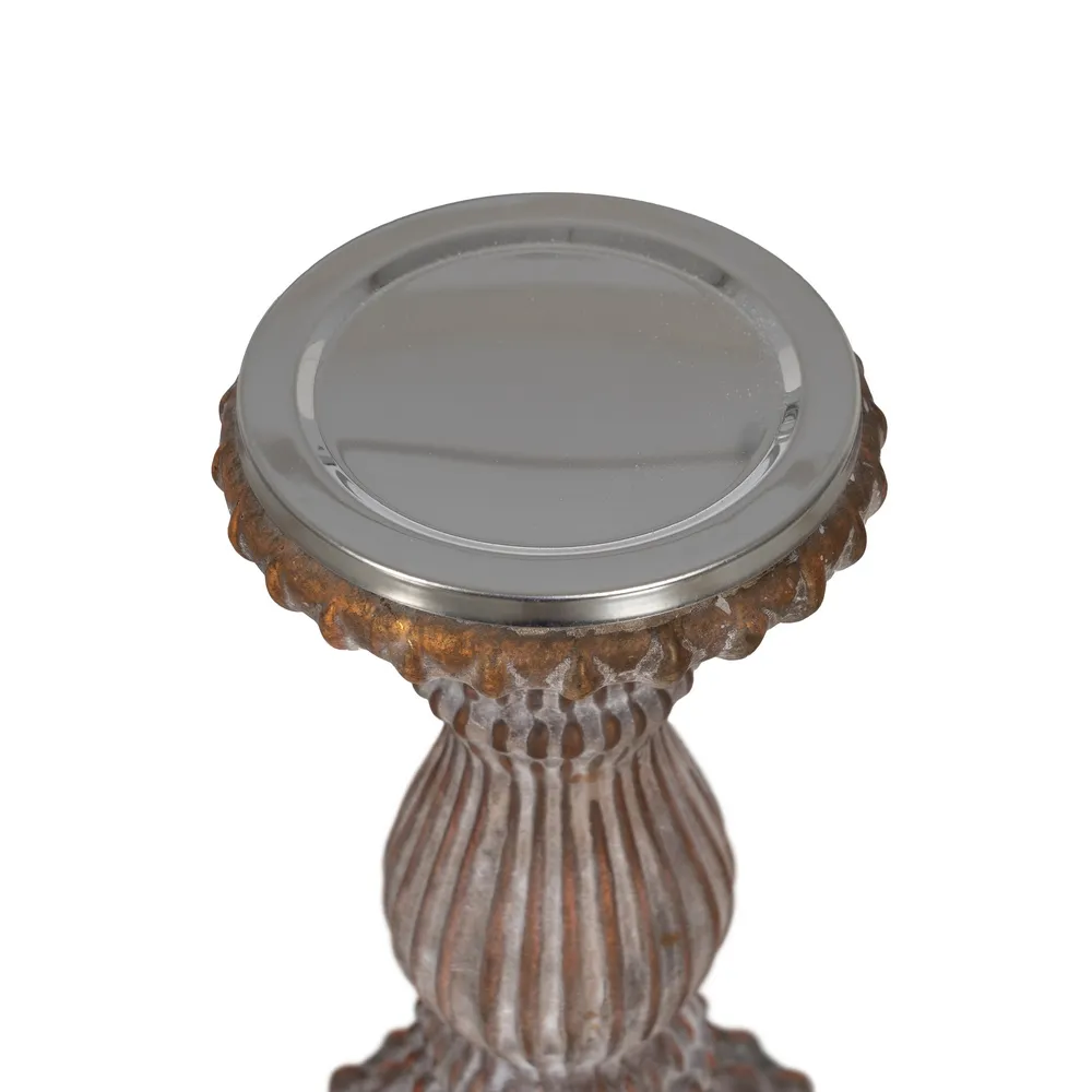 Suport de lumânări din cupru antichizat - creativdeco.ro [3]