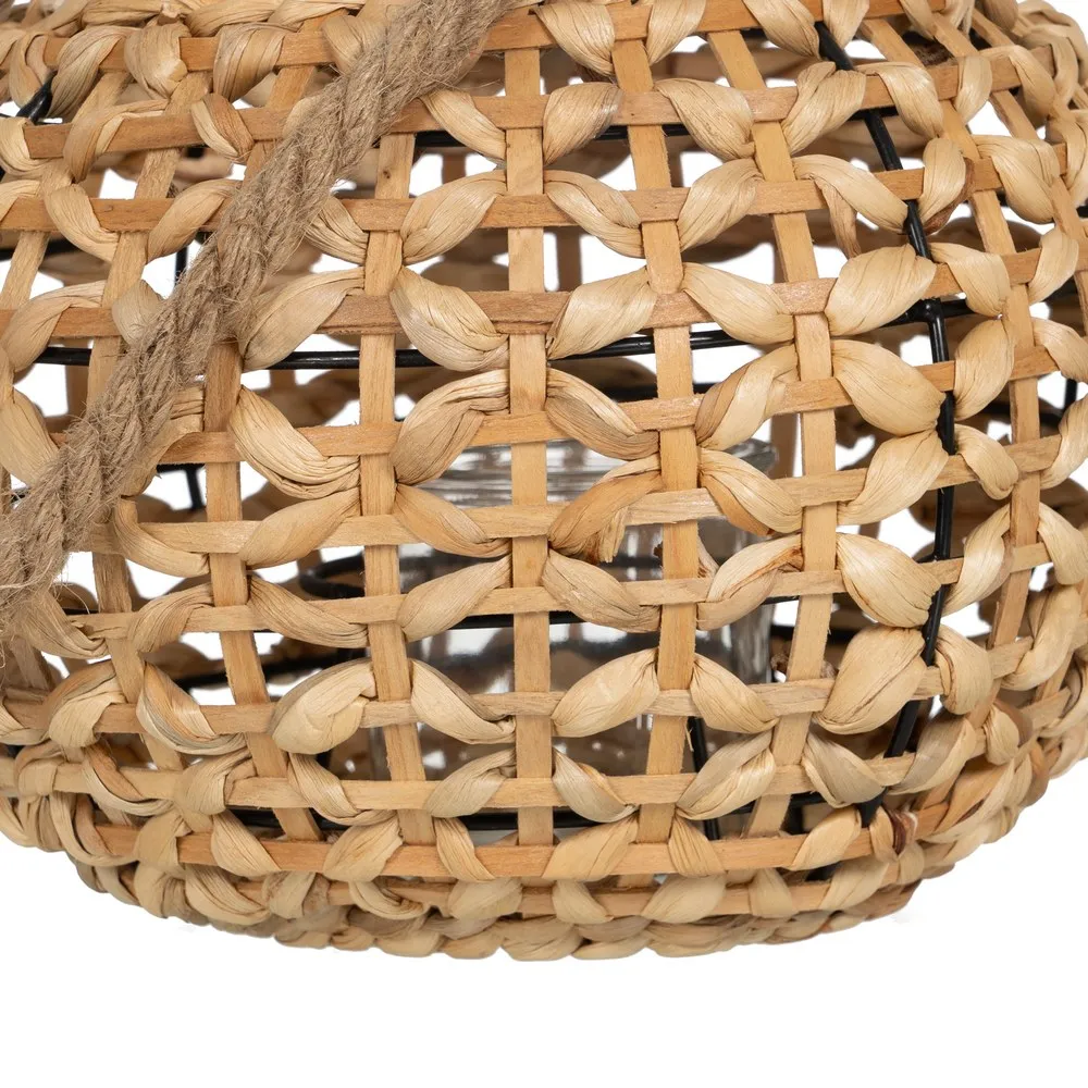 Felinar Rotund din Fibre Naturale | Felinare Decorative Mari [7]