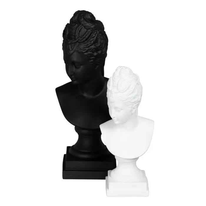 Bust decorativ polirășină neagră|Decoruri de lux moderne [2]