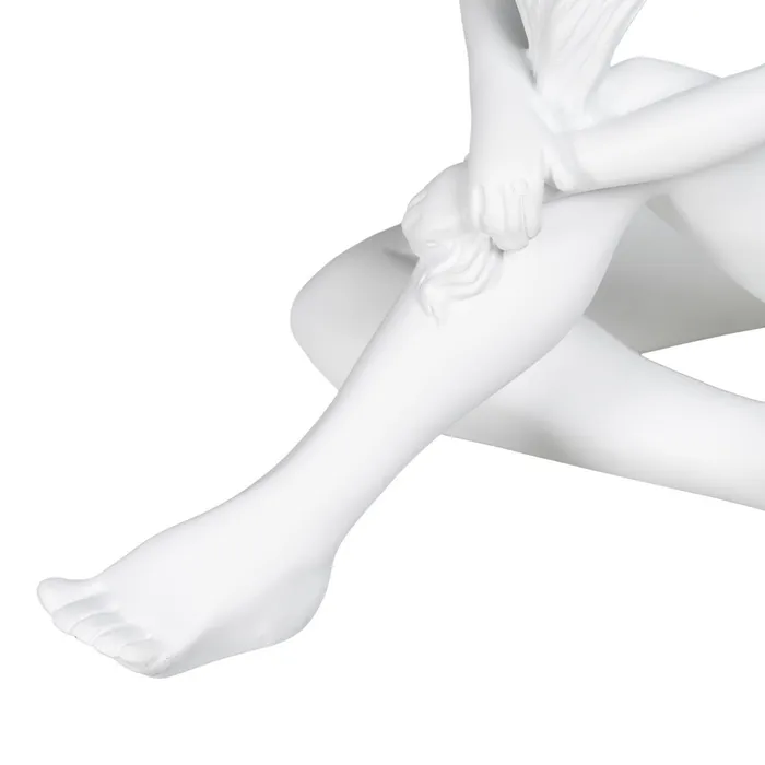 Sculptură minimalistă polirășină albă|Decoruri artistice moderne [3]