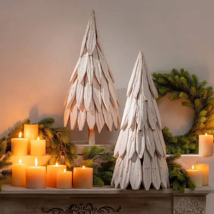 Figura brad alb lemn paulownia|Decoratiuni festive naturale [2]