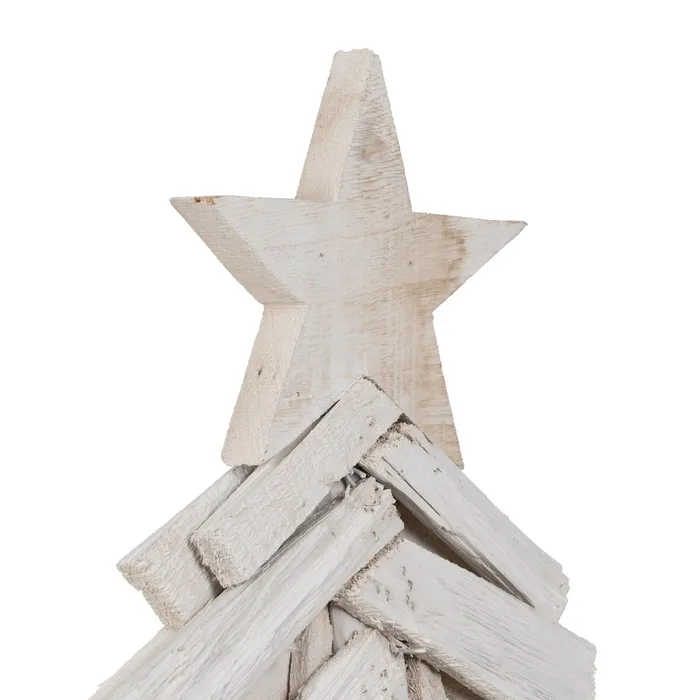 Figura brad alb stea lemn paulownia|Decoratiuni festive elegante [8]