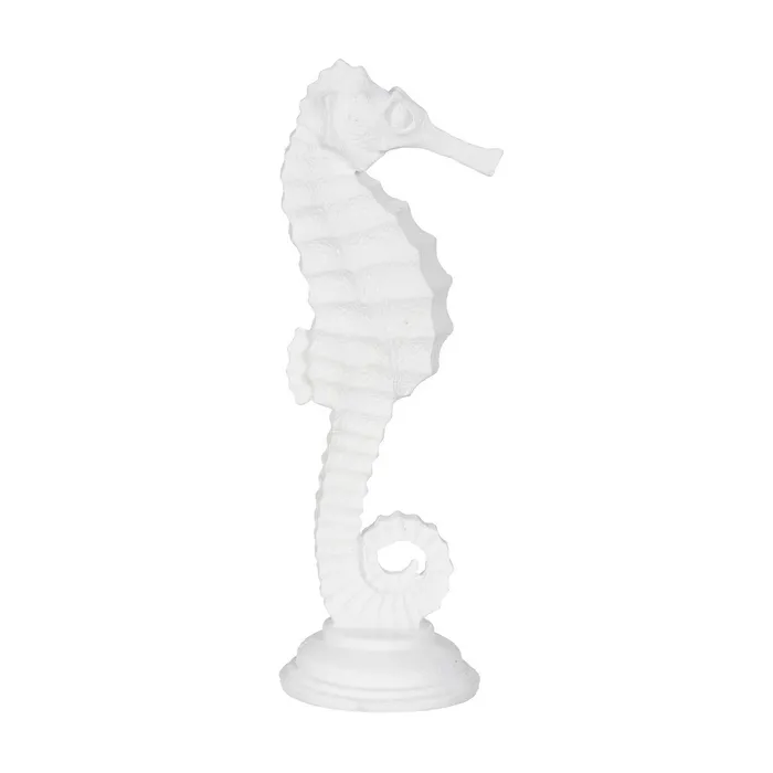 Figura calut de mare rasina alba|Decoratiuni marine elegante [3]