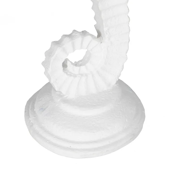 Figura calut de mare rasina alba|Decoratiuni marine elegante [6]