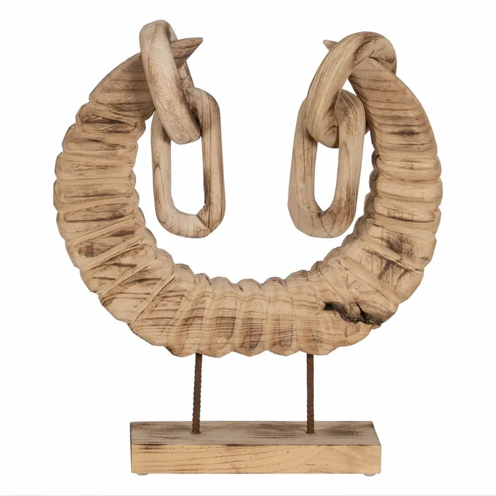 Figura decorativa coarne lemn|Decoratiuni rustice autentice [1]