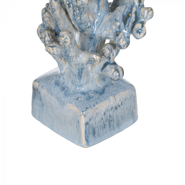 Decor coral ceramica albastra pentru vitrine sau polite|Figurine moderne pentru interioare stilate [4]