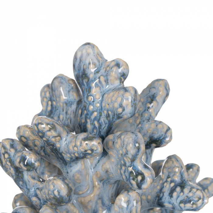 Decor coral ceramica albastra pentru vitrine sau polite|Figurine moderne pentru interioare stilate [2]