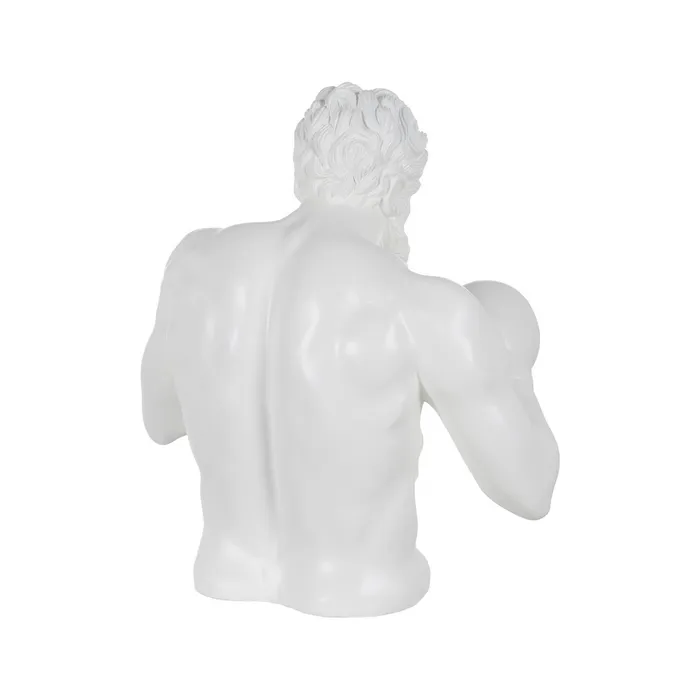 Figurină boxer rășină albă design modern|Decoruri dinamice și elegante [3]