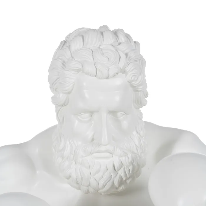 Figurină boxer rășină albă design modern|Decoruri dinamice și elegante [4]