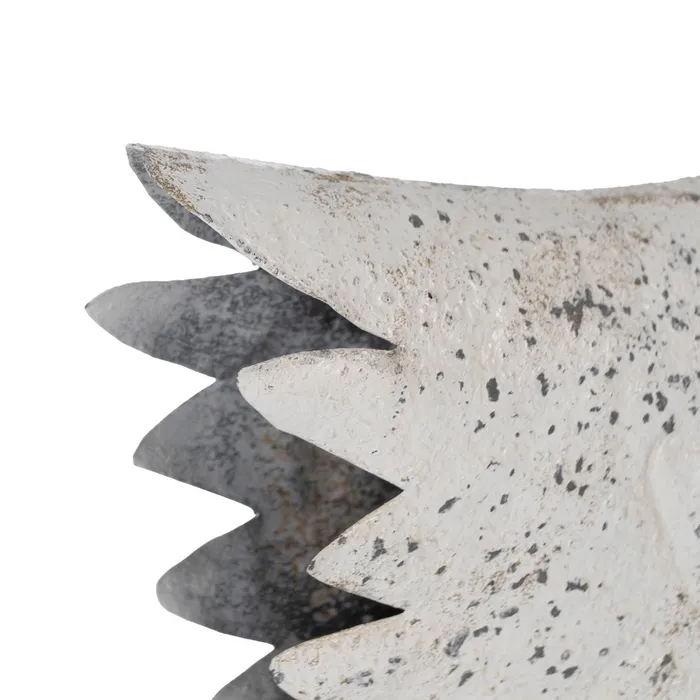 Figurină găină alb uzat exterior|Decorațiuni rustice versatile [5]