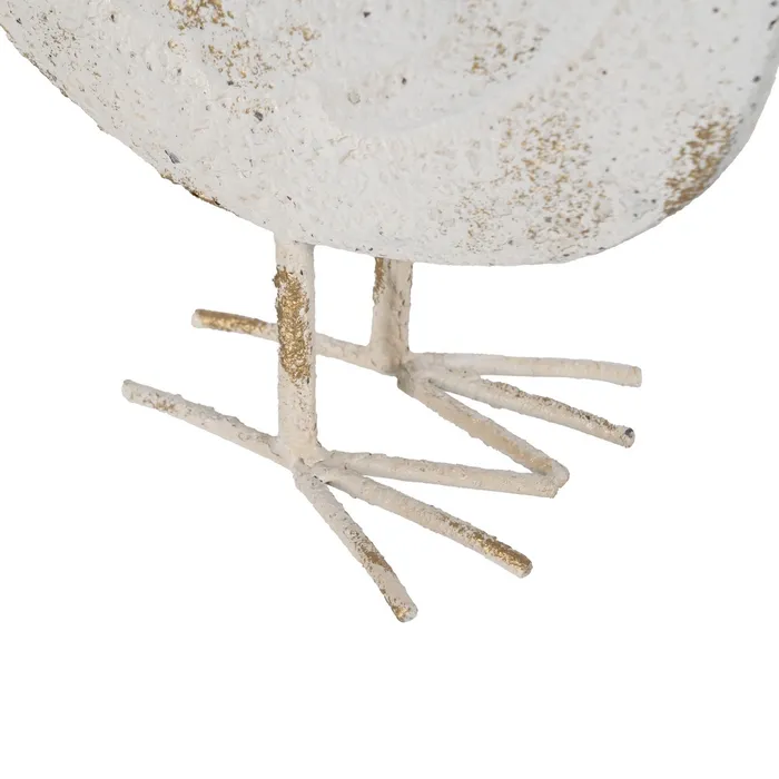 Figurină găină alb uzat|Decorațiuni rustice fermecătoare [5]