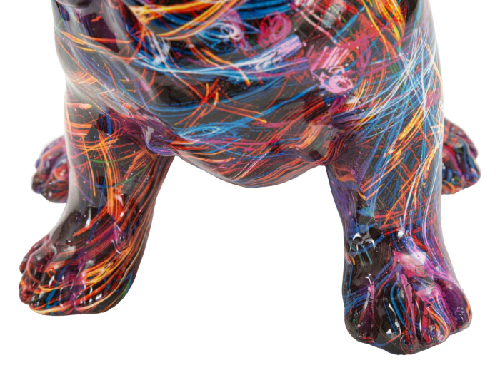 Figurina decorativa Bulldog multicolor din polirasina [6]