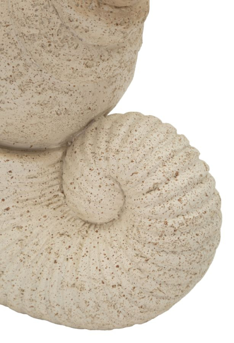 Figurina decorativa scoica bej cu efect nisip din polirasina [5]