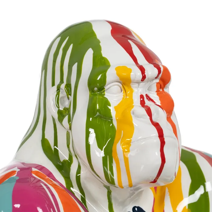 Figurină gorilă artistică rășină vibrantă|Decoruri de impact moderne [6]
