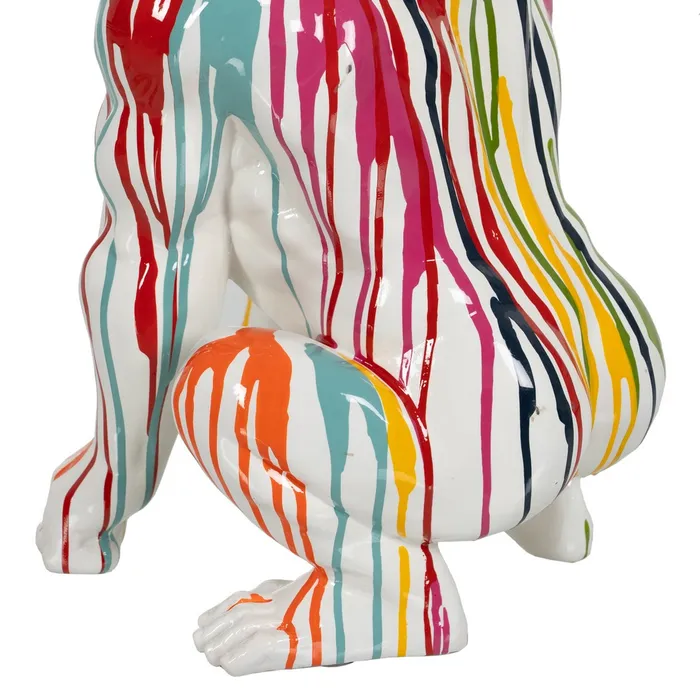 Figurină gorilă artistică rășină vibrantă|Decoruri de impact moderne [7]