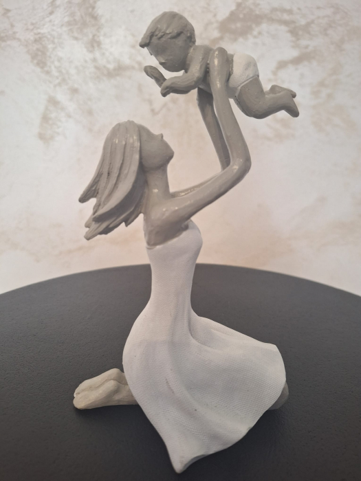 Figurina Mama+copil, policompozit - creativdeco.ro [3]