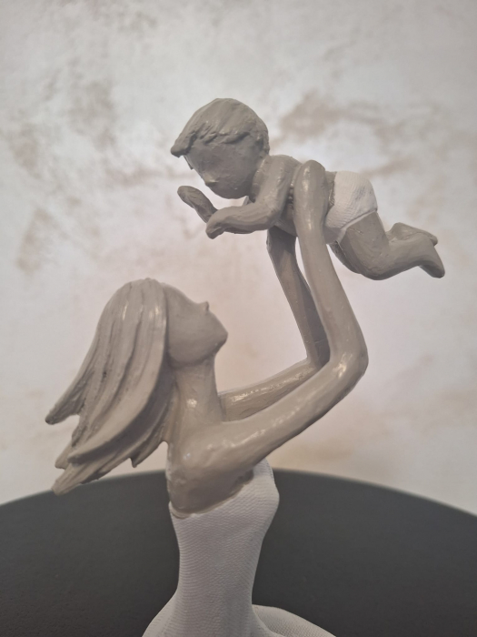 Figurina Mama+copil, policompozit - creativdeco.ro [4]