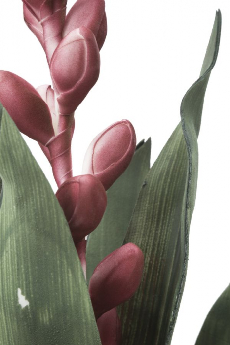 Floare Aloe rosie artificiala CreativDeco - Accent vibrant pentru interior [3]