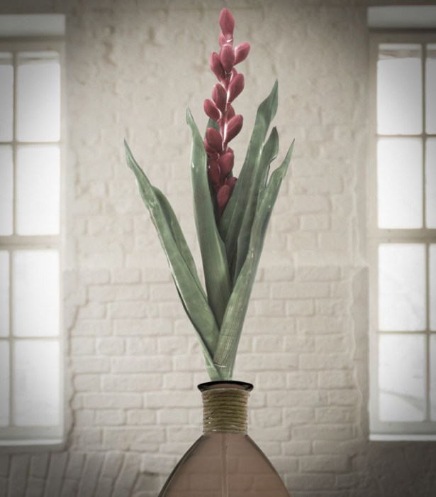 Floare Aloe rosie artificiala CreativDeco - Accent vibrant pentru interior [4]