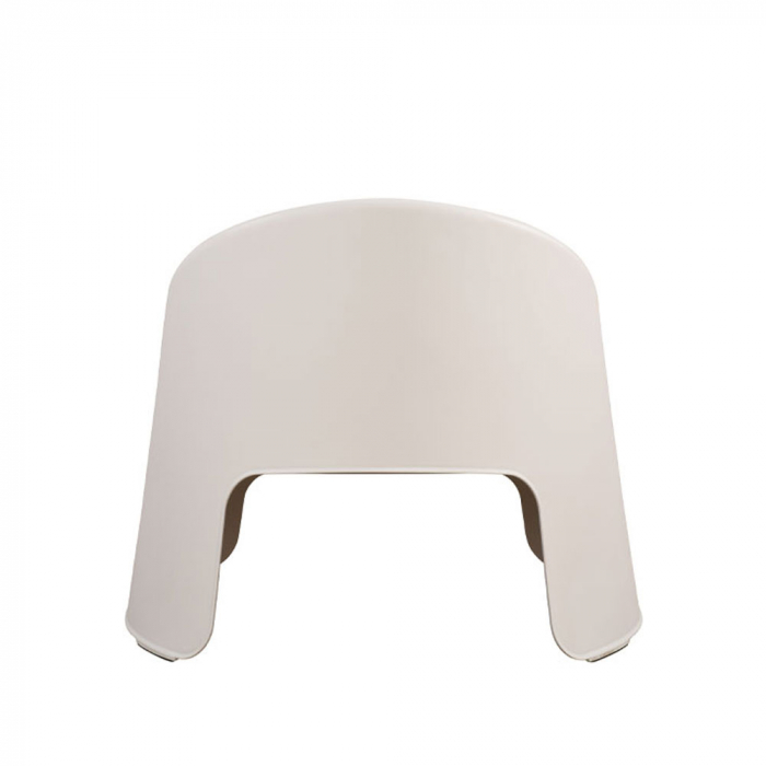 Scaun fotoliu alb curbat exterior stivuibil – model UOVO [4]