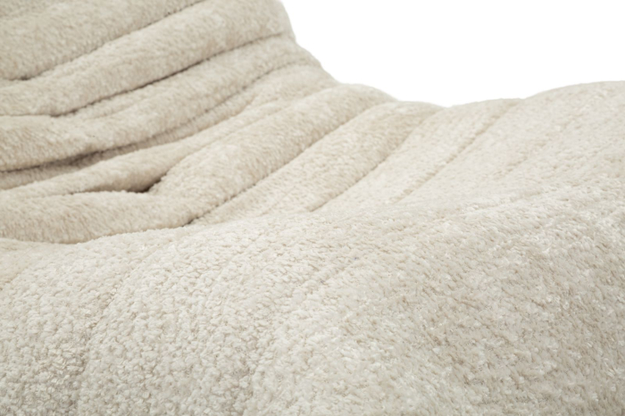 Fotoliu alb stofa boucle design organic 103 cm [6]