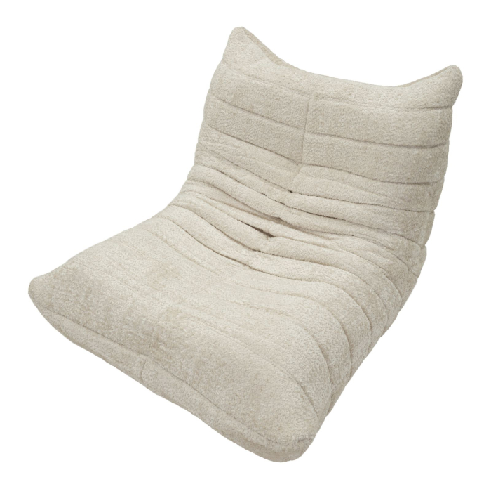 Fotoliu alb stofa boucle design organic 103 cm [4]