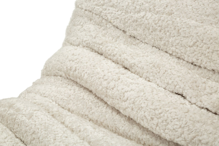 Fotoliu alb stofa boucle design organic 103 cm [7]