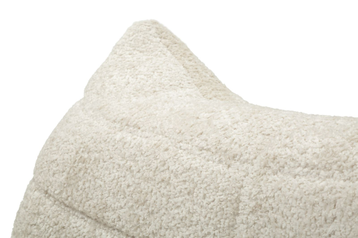 Fotoliu alb stofa boucle design organic 103 cm [5]