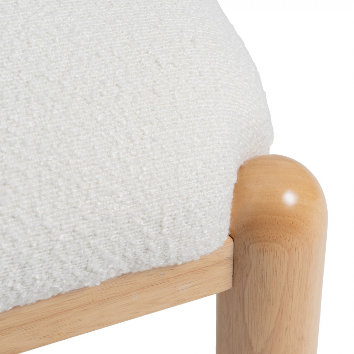 Fotoliu alb-natural lemn de cauciuc|Fotolii moderne pentru decor elegant [10]