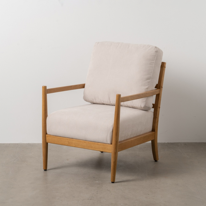 Fotoliu alb-natural lemn si MDF|Fotolii moderne pentru decor elegant [1]