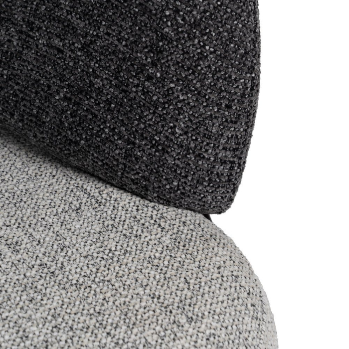 Fotoliu bicolor din stofă și metal [7]