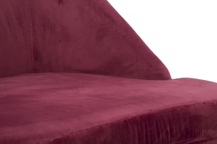 Fotoliu Paris din catifea bordo, compact si elegant. Fotolii versatile pentru economisire spatiu. Mobilier stilat de la CreativDeco. [8]