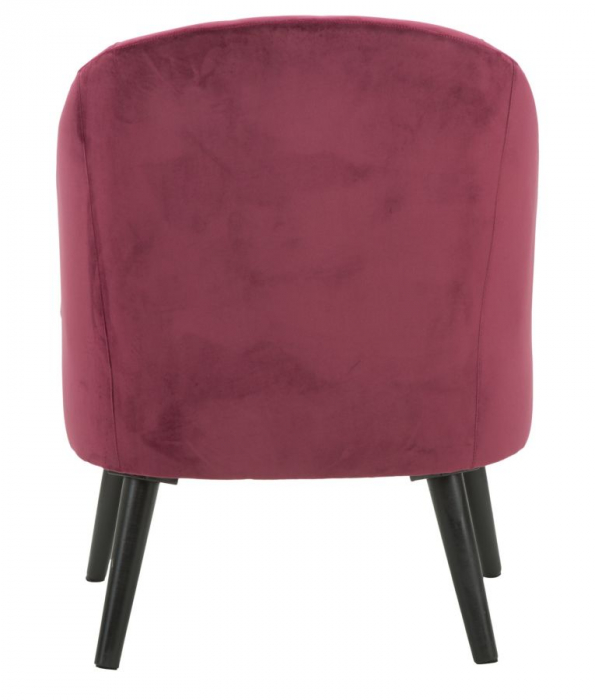 Fotoliu Paris din catifea bordo, compact si elegant. Fotolii versatile pentru economisire spatiu. Mobilier stilat de la CreativDeco. [4]