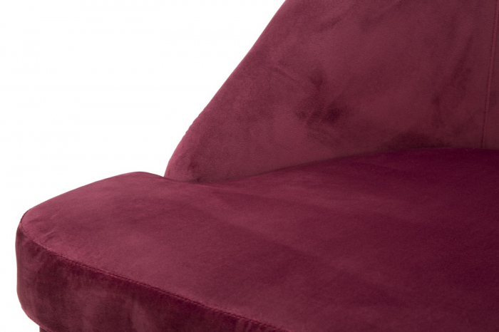 Fotoliu Paris din catifea bordo, compact si elegant. Fotolii versatile pentru economisire spatiu. Mobilier stilat de la CreativDeco. [6]