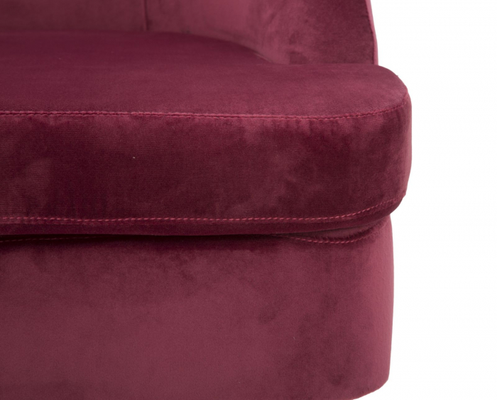 Fotoliu Paris din catifea bordo, compact si elegant. Fotolii versatile pentru economisire spatiu. Mobilier stilat de la CreativDeco. [7]